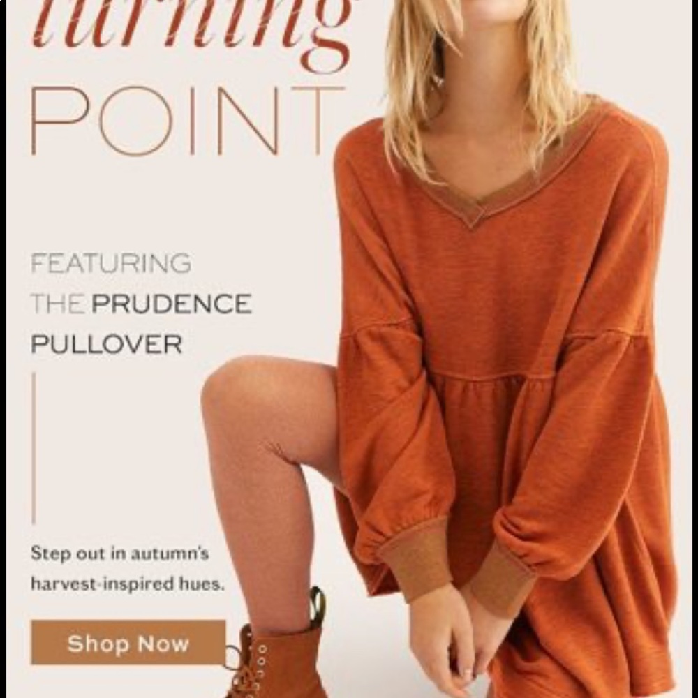 Free People Prudence Pullover - Orange